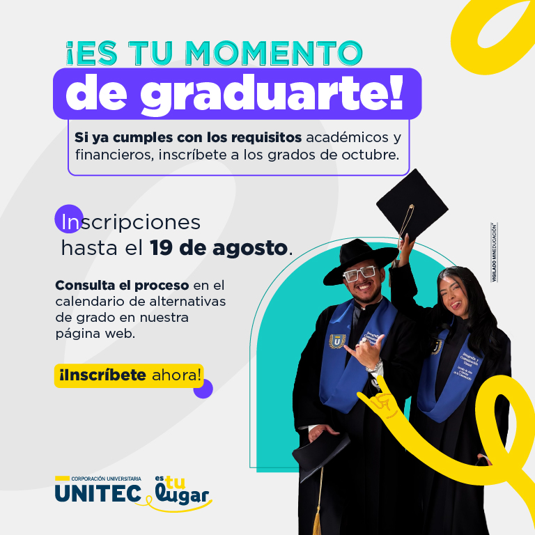 UNITEC大学十月毕业典礼公告手机版配图，方便移动端查看