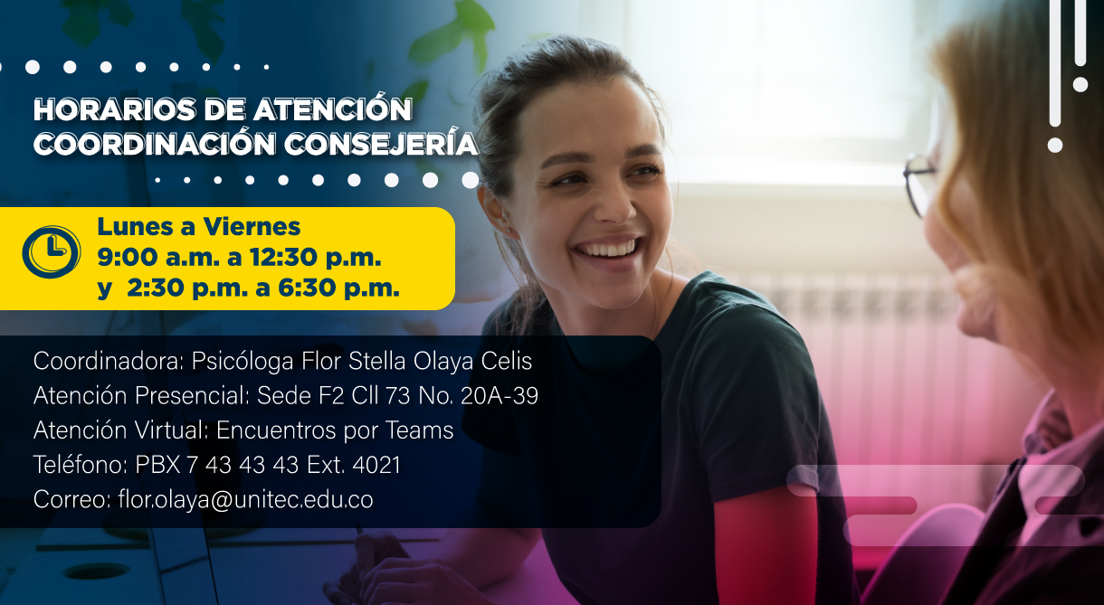 Horarios consejería