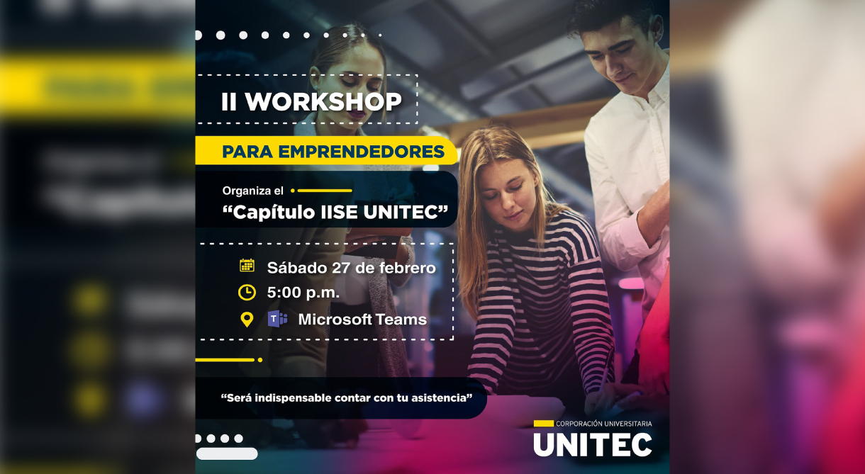 Segunda edición de Workshop para emprendedores del IISE